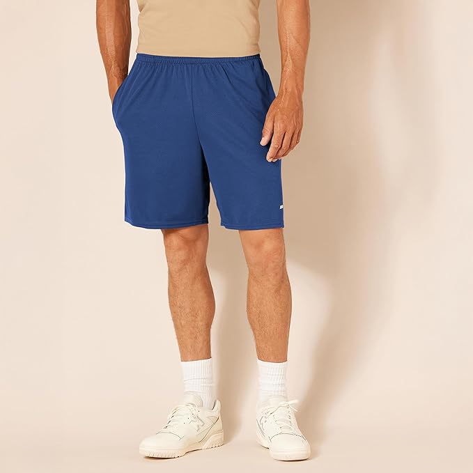 Amazon Essentials Men's Performance Tech Loose-Fit Shorts (Available in Big & Tall), Pack of 2
