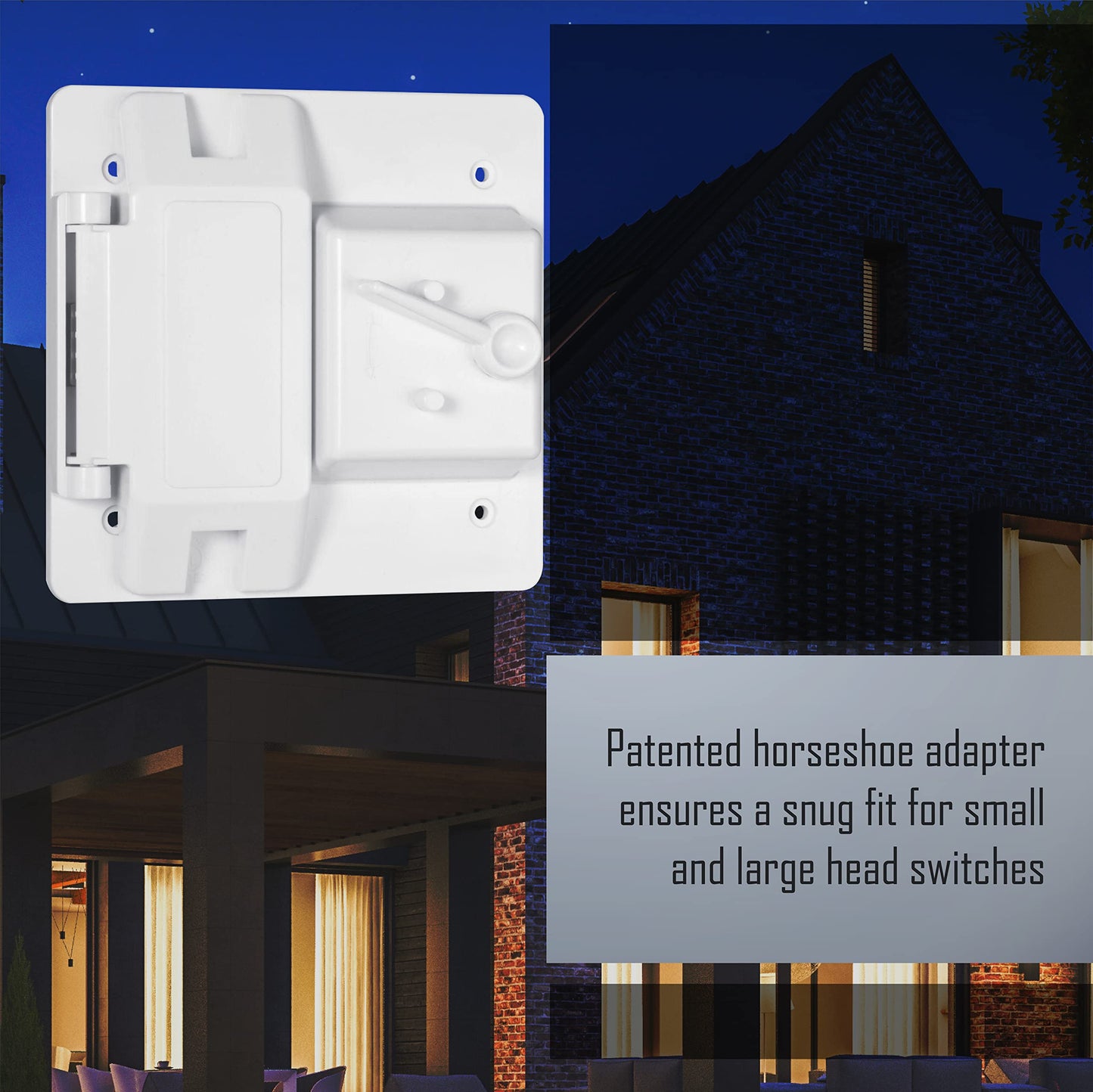 Hubbell Raco 2-Gang Weatherproof Cover Plastic Toggle GFCI White