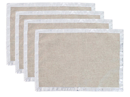 Fennco Styles Classic Solid Color Design Table Placemats