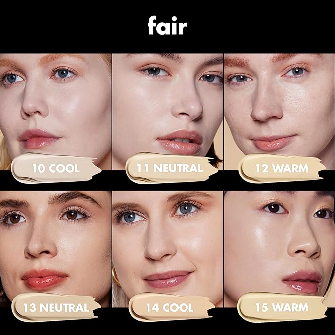 e.l.f. Soft Glam Foundation, Medium Coverage, Long-Lasting & Buildable Foundation For A Smooth, Satin Finish, Vegan & Cruelty-Free, 10 Fair Cool