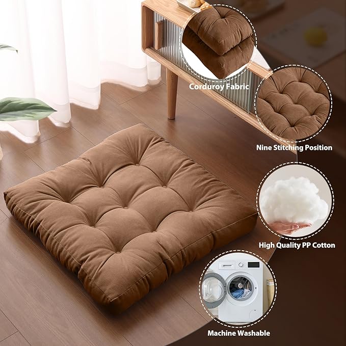 Two count Tiita floor cushion set for home seating