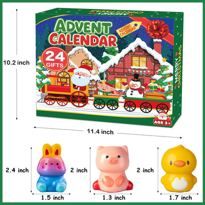 Govetom 2025 Christmas Advent Calendar 24 Days Slow Rising Multi-color