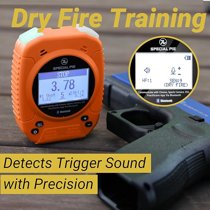 Shot Timer for Shooting - Upgraded Shooting Timer for Training & Dry Fire Practice, Loud Buzzer and Auto-Backlight, Ideal for IPSC, IDPA, USPSA