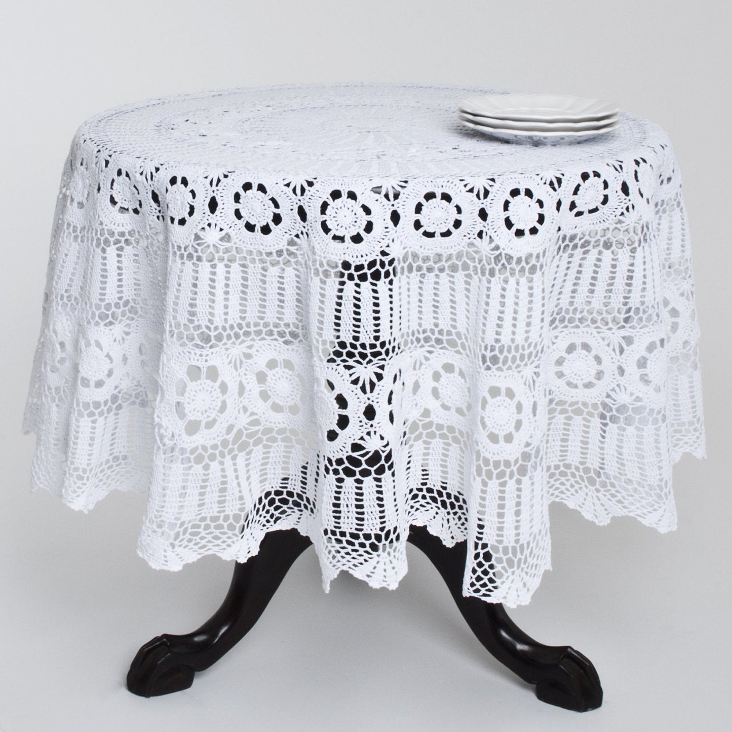 Fennco Styles Handmade Crochet Lace Cotton Tabletop