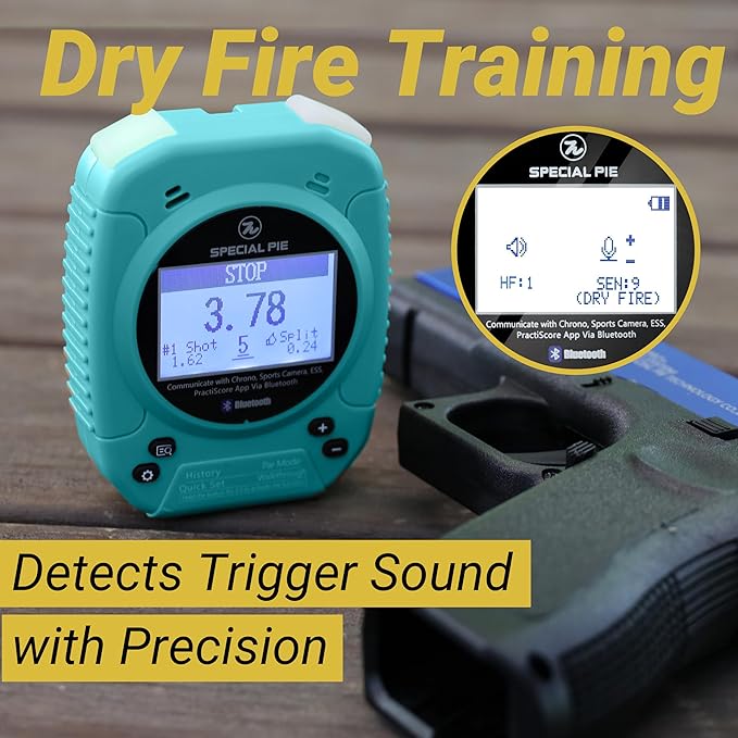 Shot Timer for Shooting - Upgraded Shooting Timer for Training & Dry Fire Practice, Loud Buzzer and Auto-Backlight, Ideal for IPSC, IDPA, USPSA