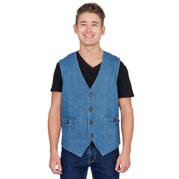 Adult Halloween Costume Uncle Rico Jeans Vest