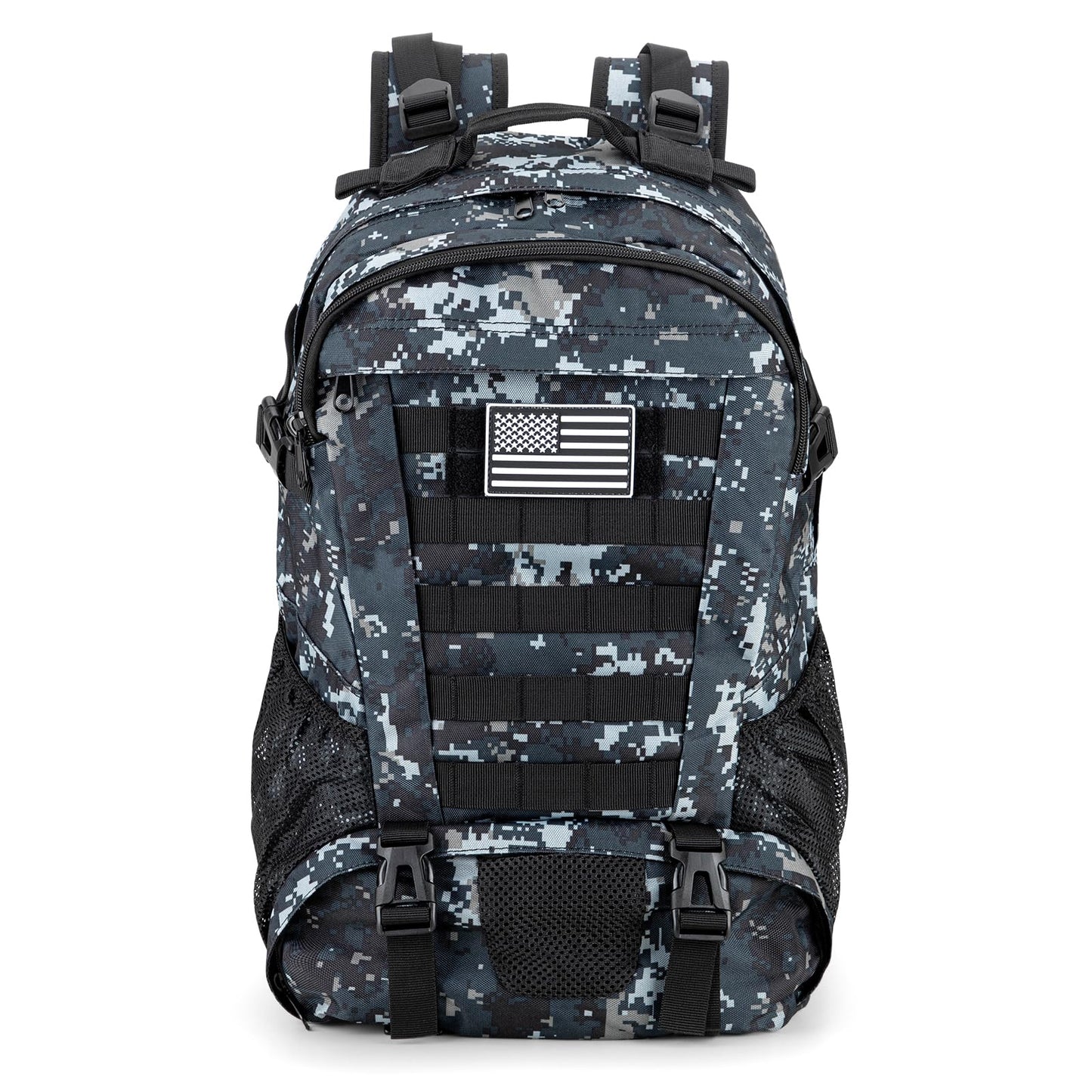 Jueachy Tactical Backpack for Men Hiking Day Pack Molle Military Rucksack Waterproof 30L EDC Bag with USA Flag Patch