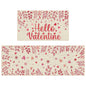 Pickmesh Valentine Kitchen Mats 2 Pc Non-Slip Love Heart Pink 17x29 & 17x47