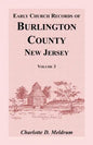 Early Church Records of Burlington County, New Jersey, Volume 3 - Paperback