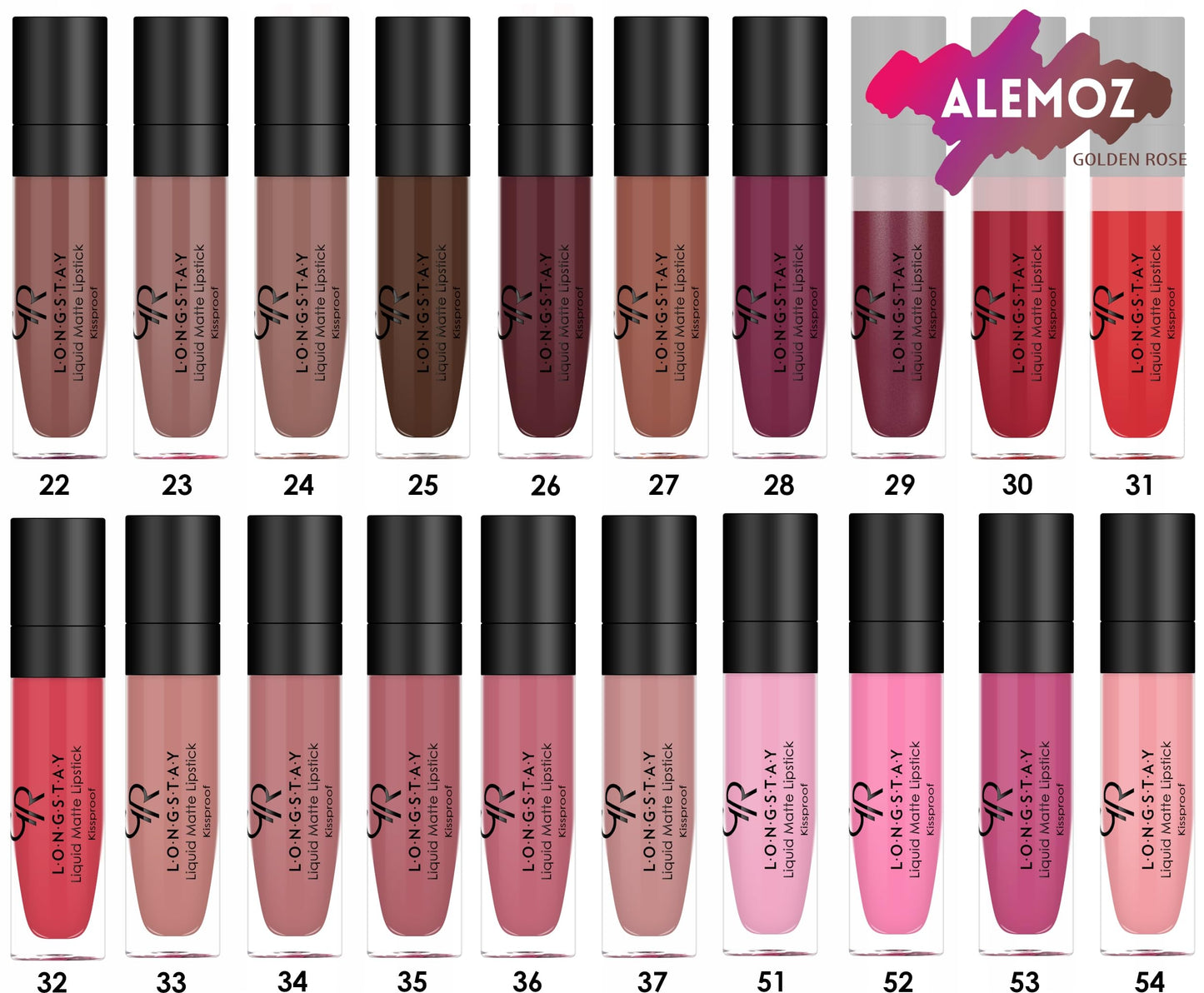 Golden Rose Liping My Matte Liquid Lipstick No:13 - Long-Lasting Matte Finish Lip Color