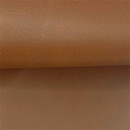 Eighteen Inch Caramel Brown Square Ottoman Footstool