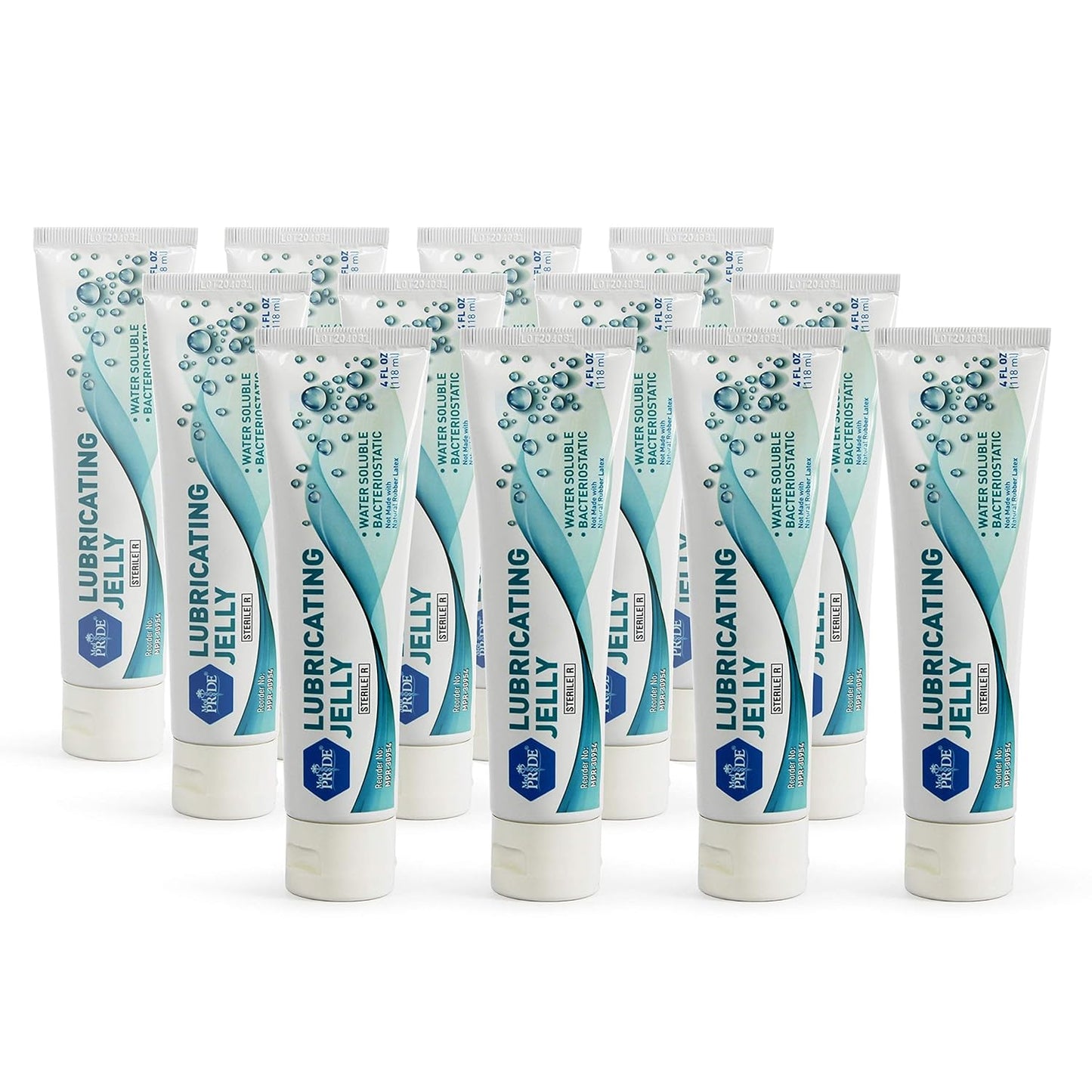 MedPride Lubricating Jelly 4fl Oz Tube - 12 Box / Case of 6 (72 count)