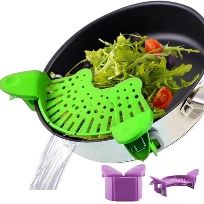Universal Silicone Clip-On Pot Strainer