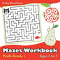 Mazes Workbook PreK-Grade 1 - Ages 4 to 7 - Paperback
