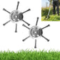 Generic Steel Wire Grass Trimmer Head 6 Inch 2PCS Silver Spindle 0.2in