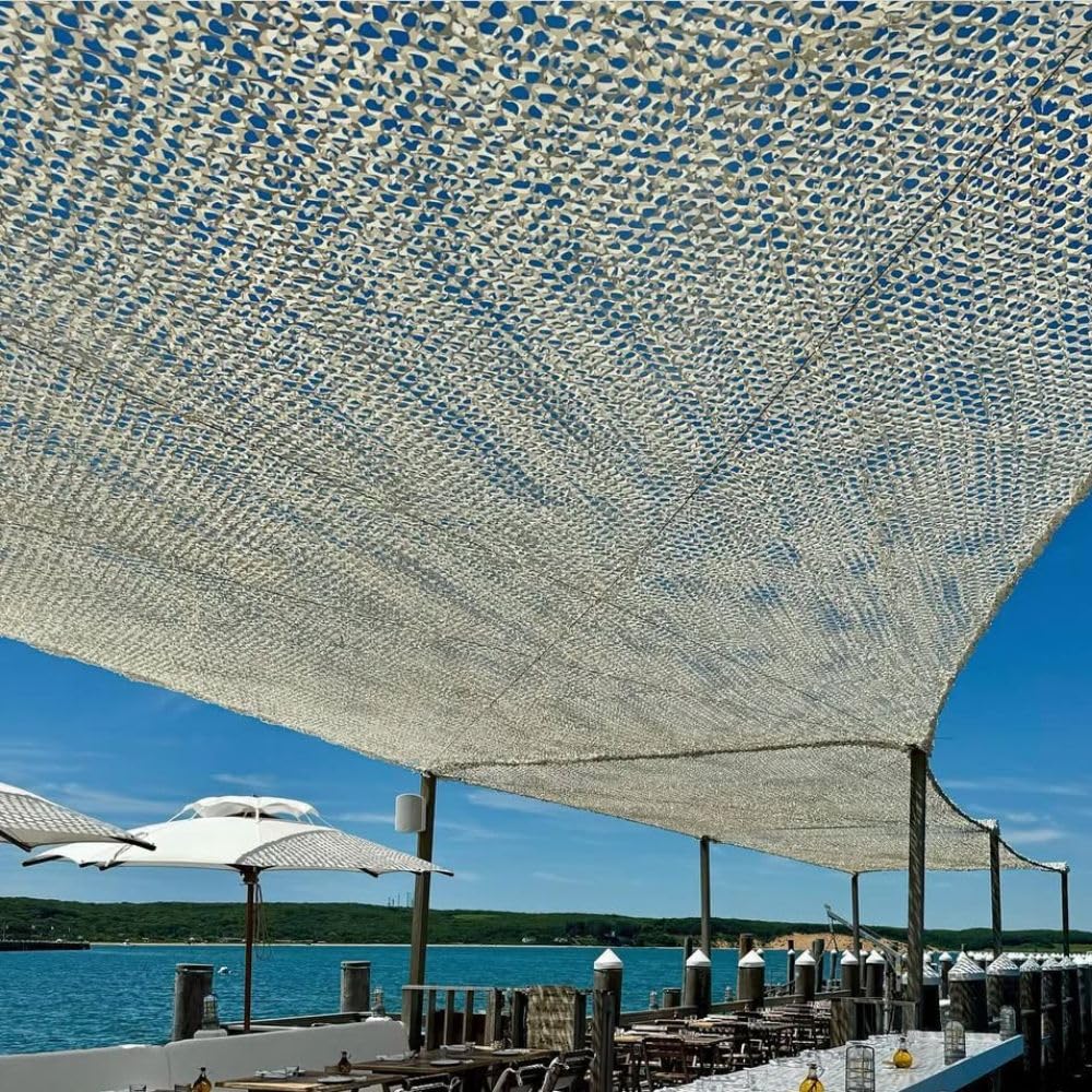 Arcturus EverShade Reinforced Shade Netting | Broadleaf Camo Privacy & Sun Screen | Blocks 30% More Light Than Traditional Netting - 10x10 ft (Desert)