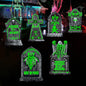 CiniQy Halloween Tombstones 6 Pack Light Up 16.5x11.5" Waterproof Outdoor Decor