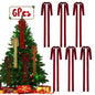 Rokkibom 6 PCS Large Burgundy Velvet Ribbon Bows 23.5x15.5 Inch Christmas
