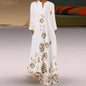 Casual Long Sleeve Resort Plus Size Robe Dress