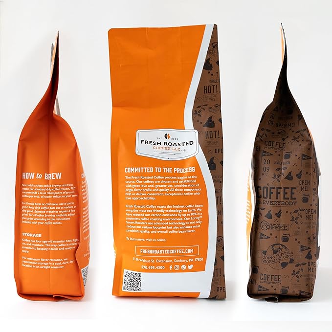 Fresh Roasted Coffee, FRC Medium Roast Blend, 2 lb (32 oz), Kosher, Whole Bean