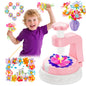 Kingci Fabric Flower Bouquets DIY Kit 117PCS Pink Creative Craft Set