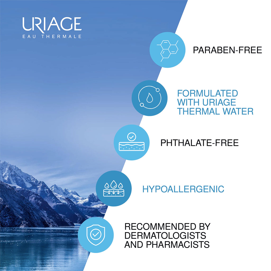 Uriage Bariederm Cica Gel - Gentle Cleansing Gel for Sensitive Skin, Face & Body Wash for Babies to Adults