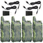 Retevis RT22 Two Way Radio Long Range Rechargeable,Portable 2 Way Radio, USB-C Charging, Handsfree Walkie Talkies for Adults Cruise Hiking Camping(4 Pack)