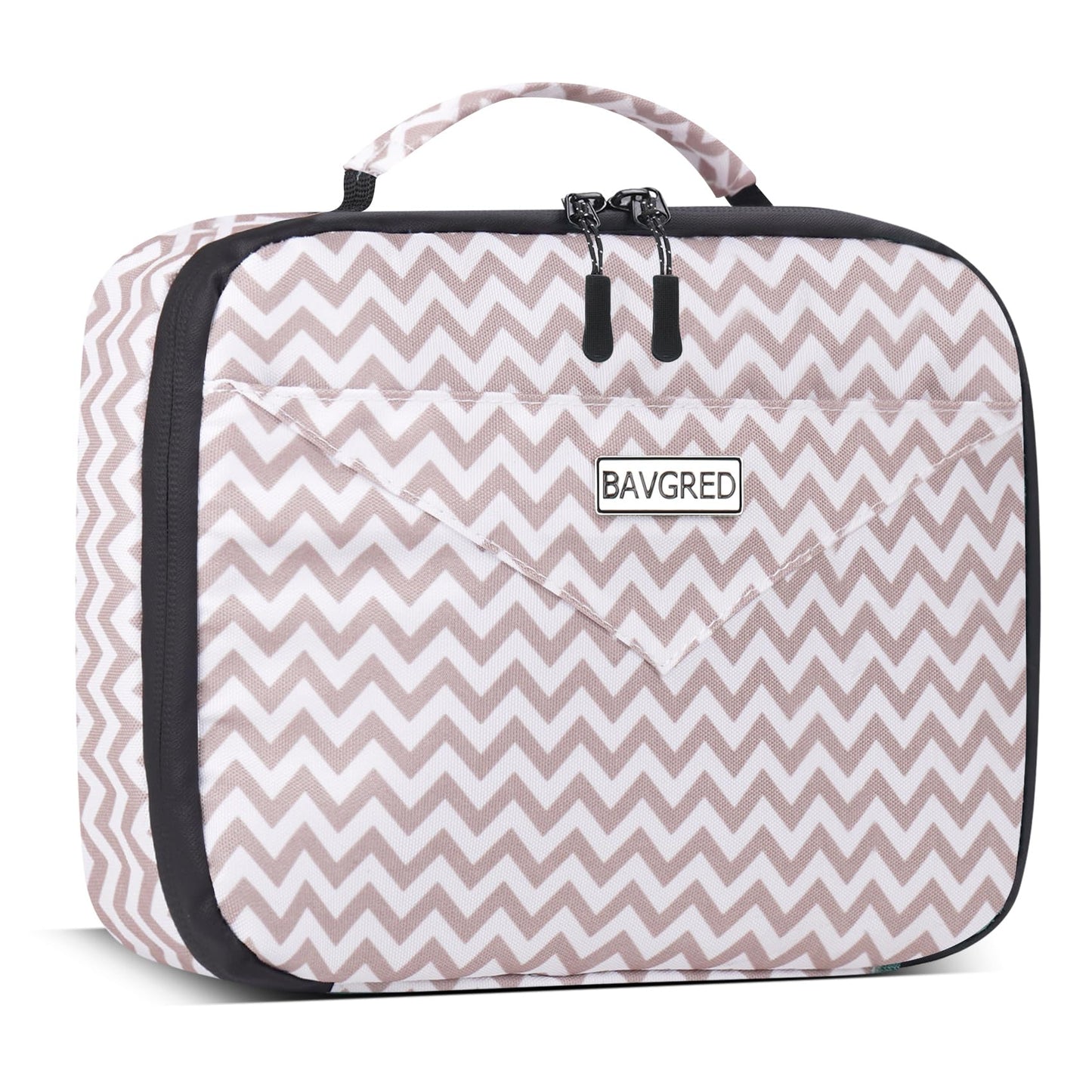 BAVGRED Lunch Box Insulated Soft Lunch Bag, Freezable and Reusable Mini Cooler, Thermal Meal Tote Containers with Exterior & Interior Pockets for Work, Outdoor Meal
