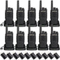 Retevis RT68 2 Way Radio, Long Range Walkie Talkies for Adults (10 Pack) with 10 Multi Way Charger, Easier Securer Charging, 1200mAh, Compact Handheld Two Way Radios Rechargeable for Industry