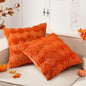 HunnmingRe 2 Pc Pumpkin Throw Pillow Covers 18x18 Orange Autumn Decor