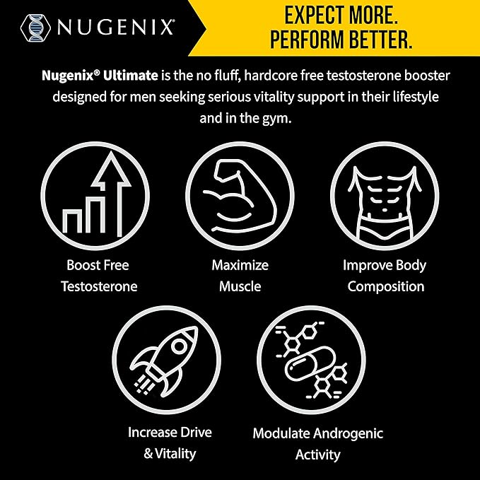 Nugenix Ultimate, Testosterone Booster, 120 tablets