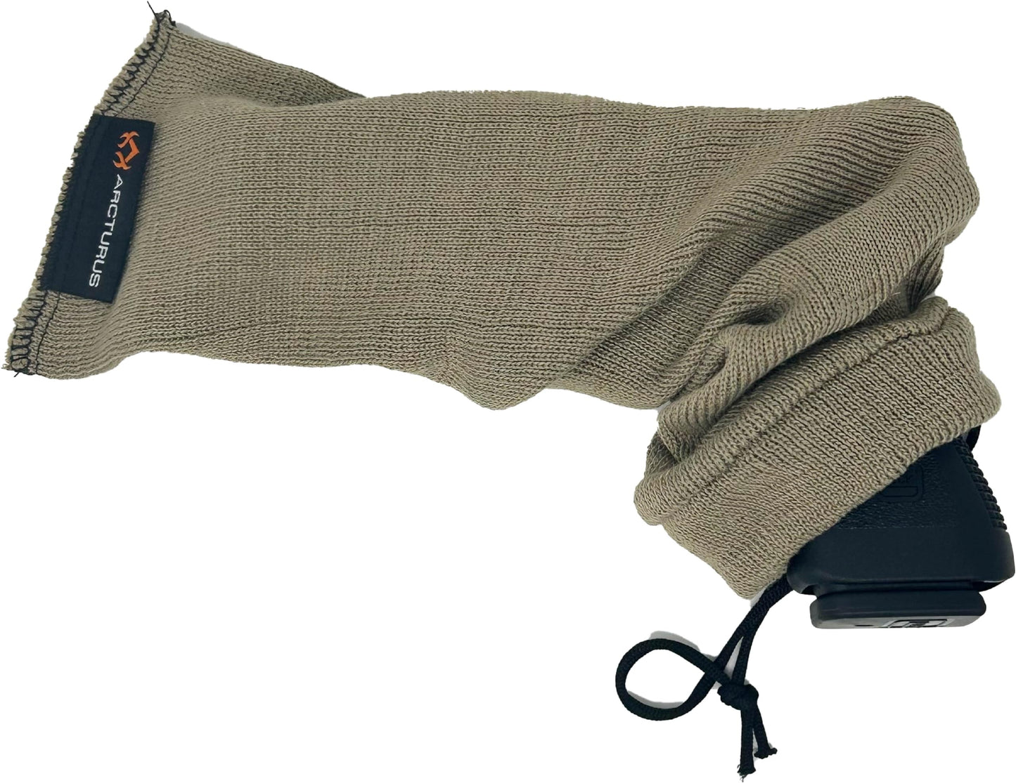 Arcturus Silicone-Treated Handgun Socks - Wide, Flexible Design (3" x 16") Easily Fits Your Pistol or Revolver.