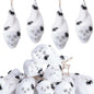 Watayo 12 Pcs Mini Halloween Skull Decorations 4x1.5in White Gauze Wrapped