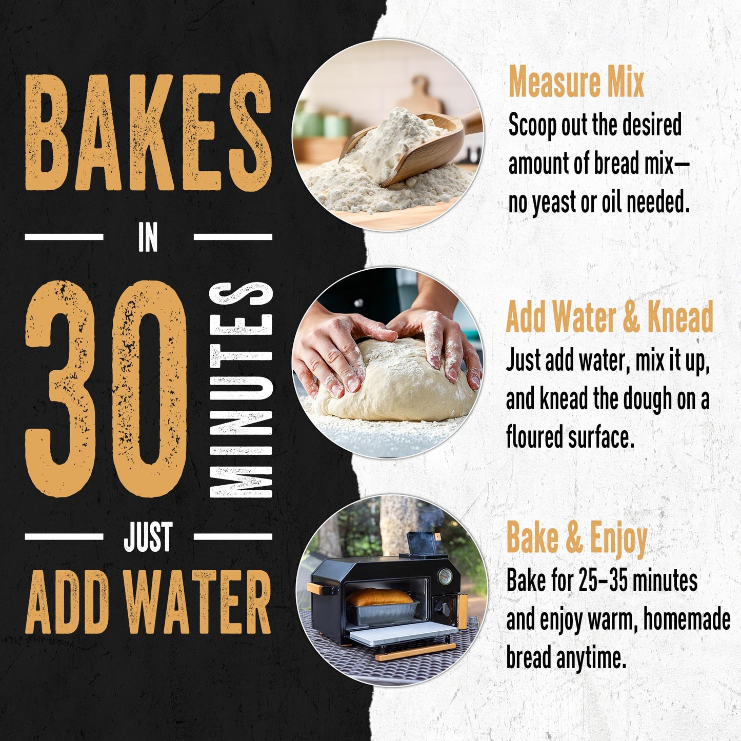 Ready Hour Honey Wheat Bread Mix Case Pack (48 Servings), Freeze-Dried Bread Mix, Honey Wheat Mix, Bulk Baking Mix, Survival Bread Kit, Emergency Baking Supply, Prepper Pantry Essentials, Disaster Food Storage, Long Shelf Life Food