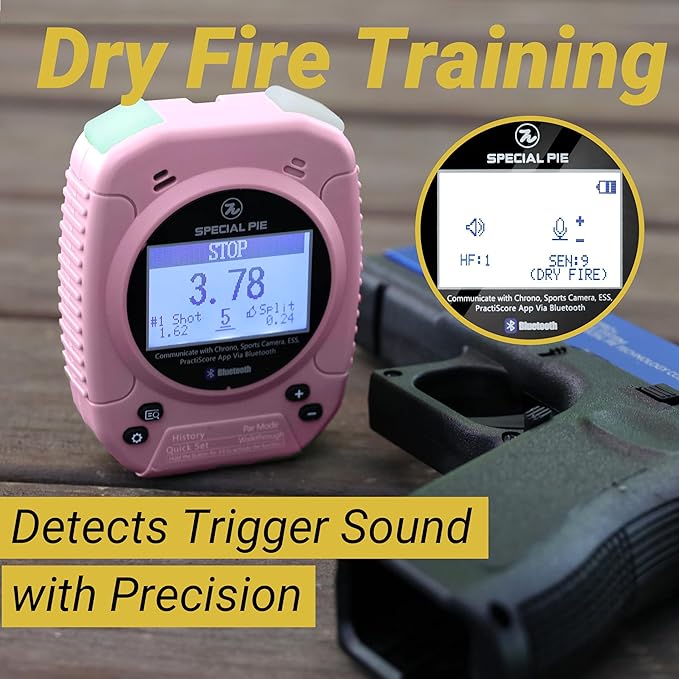 Shot Timer for Shooting - Upgraded Shooting Timer for Training & Dry Fire Practice, Loud Buzzer and Auto-Backlight, Ideal for IPSC, IDPA, USPSA