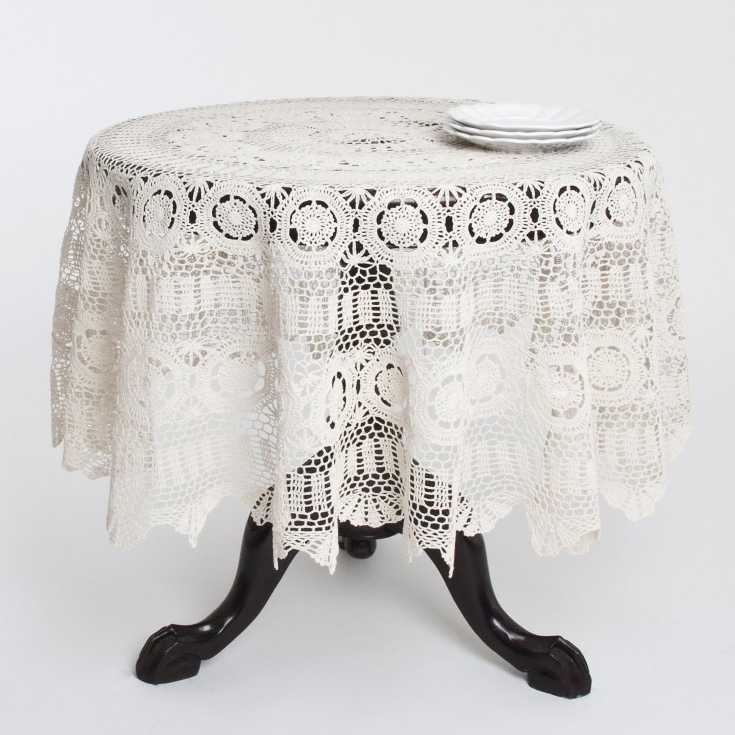 Fennco Styles Handmade Crochet Lace Cotton Tabletop