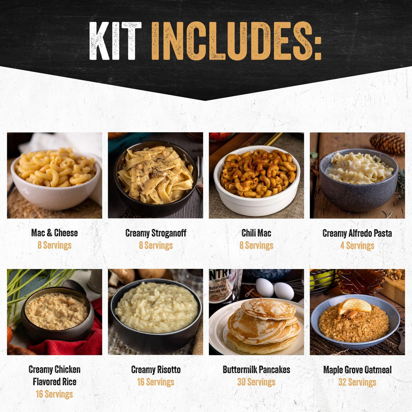 Ready Hour 72-Hour Emergency Food Kit Sample - Survival Meals Variety Pack for Disaster Prep, Freeze-Dried/Dehydrated Camping Food, Bug Out Bag MRE Alternative, Preparedness & Power Outage Supplies