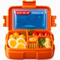 WONDER FAMILY Bento Box 5 Leakproof Containers Insulated Lunch Box Orange