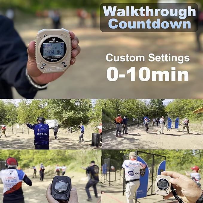 Shot Timer for Shooting Competition,Shot Timers with Protect Cover,Seamless Connection Device, Shooting Timer for Training&Dry Fire