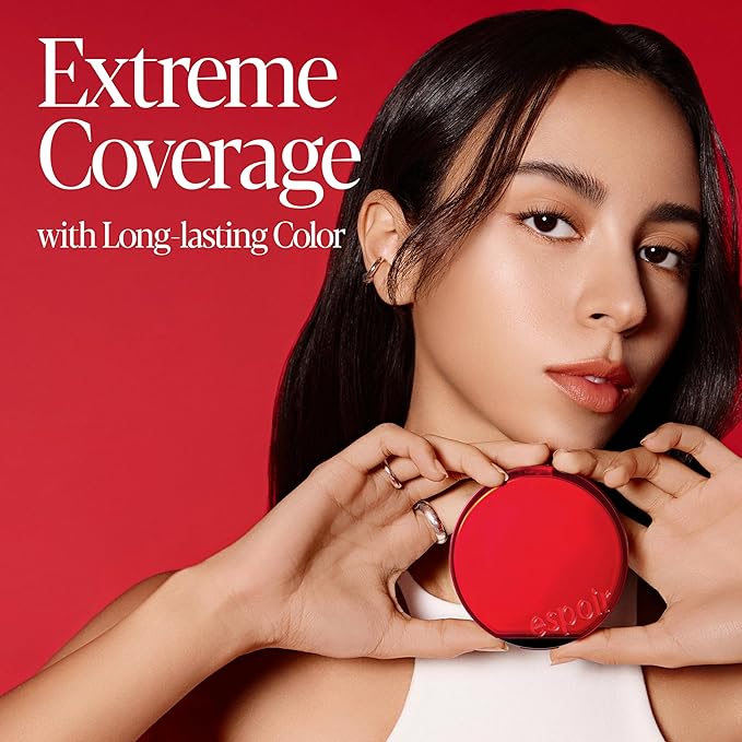 espoir [NEW] Be Velvet Cushion Foundation | Quick and Easy Coverage with Long-lasting Color by Zero Oxidation (#22 Petal, 0.46 Ounce (Pack of 1))