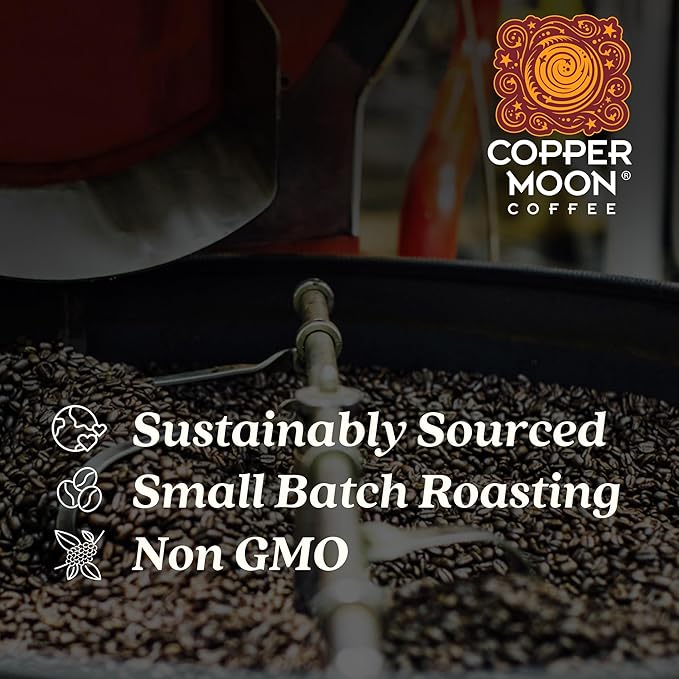 Copper Moon Medium Roast Whole Bean Coffee, Hazelnut & Cream Blend, 5 Lb