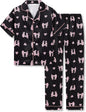 Girls Satin Pajama Set - Silky Button Down PJ with Shorts Size 6-16
