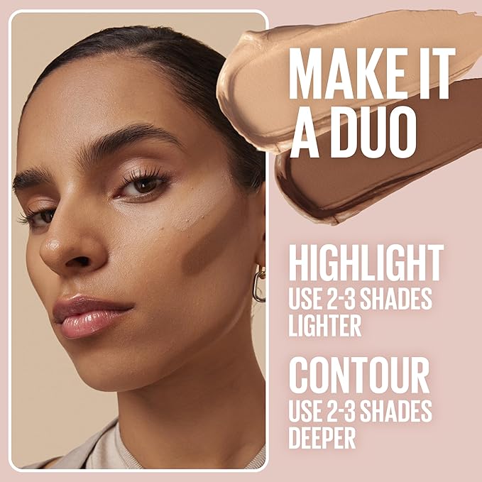 Maybelline Lifter Stix Multi-Use Face Stick - Contour, Bronzer, Concealer and Foundation Stick, All-In-One Creamy Face Makeup with Cranberry Seed Oil, 30, 1 Count