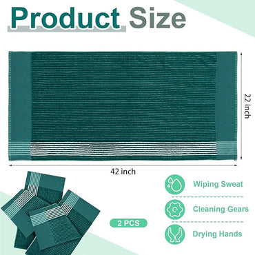 Mixweer Caddy Golf Towel 22" x 42" Large Caddy Towel Camping Sport Towels Cotton Soft Towels for Man Golf Lovers