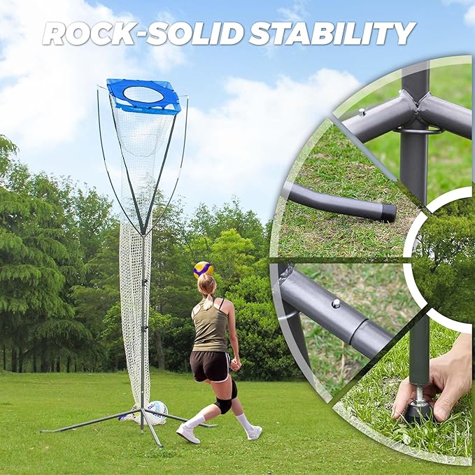 Volleyball Setter Trainer Net, Adjustable Height for Indoor and Outdoor Practice, Perfect for Serving, Spiking, and Setting Training Equipment