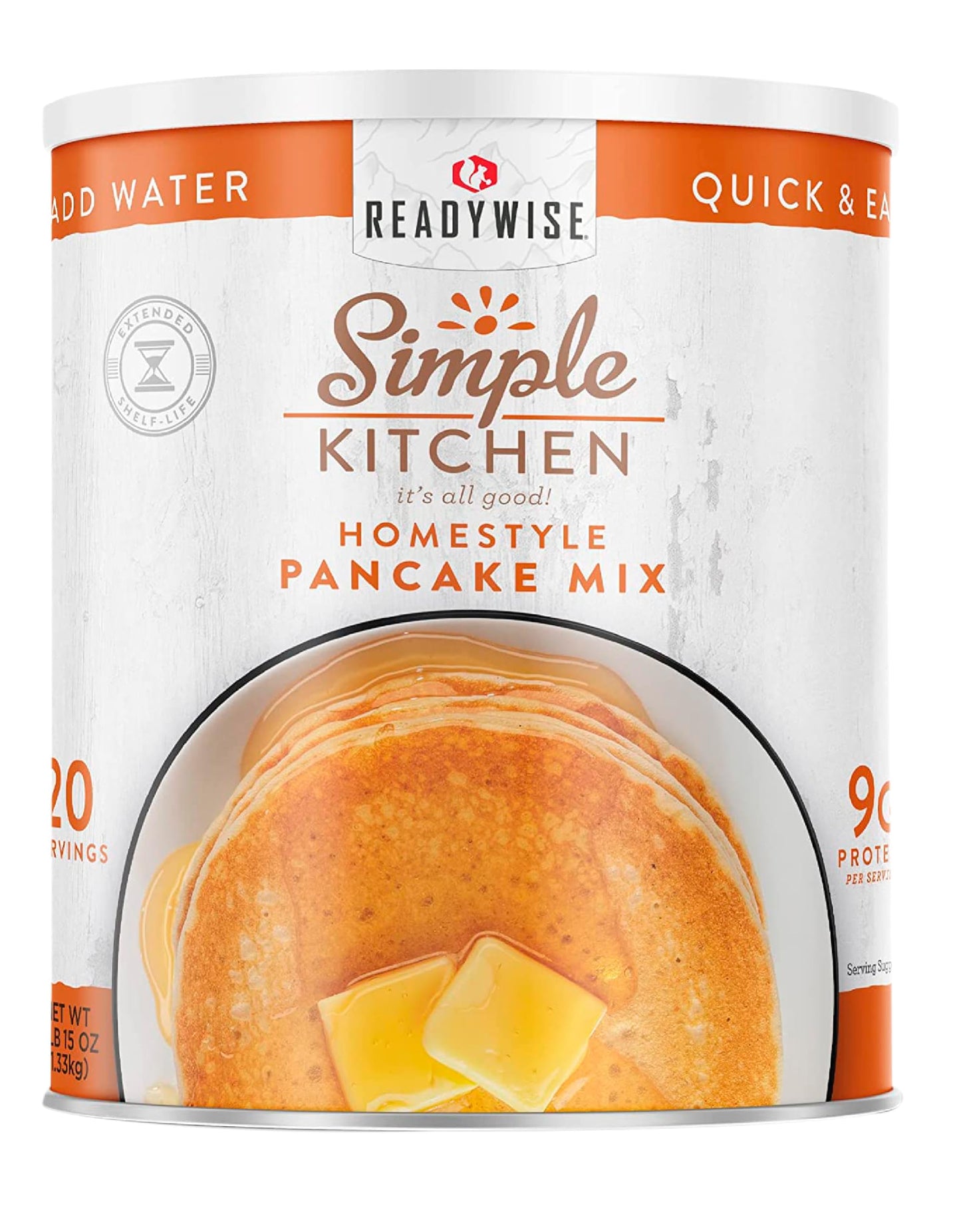 READYWISE - Simple Kitchen Freeze Dried Whole Blueberries, 28 Servings, Vegan, Gluten Free, Fruit Snacks, Emergency Supplies, Dehydrated Fruit, Blueberries