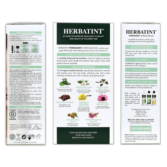 Herbatint Permanent Haircolor Gel, 8R Light Copper Blonde