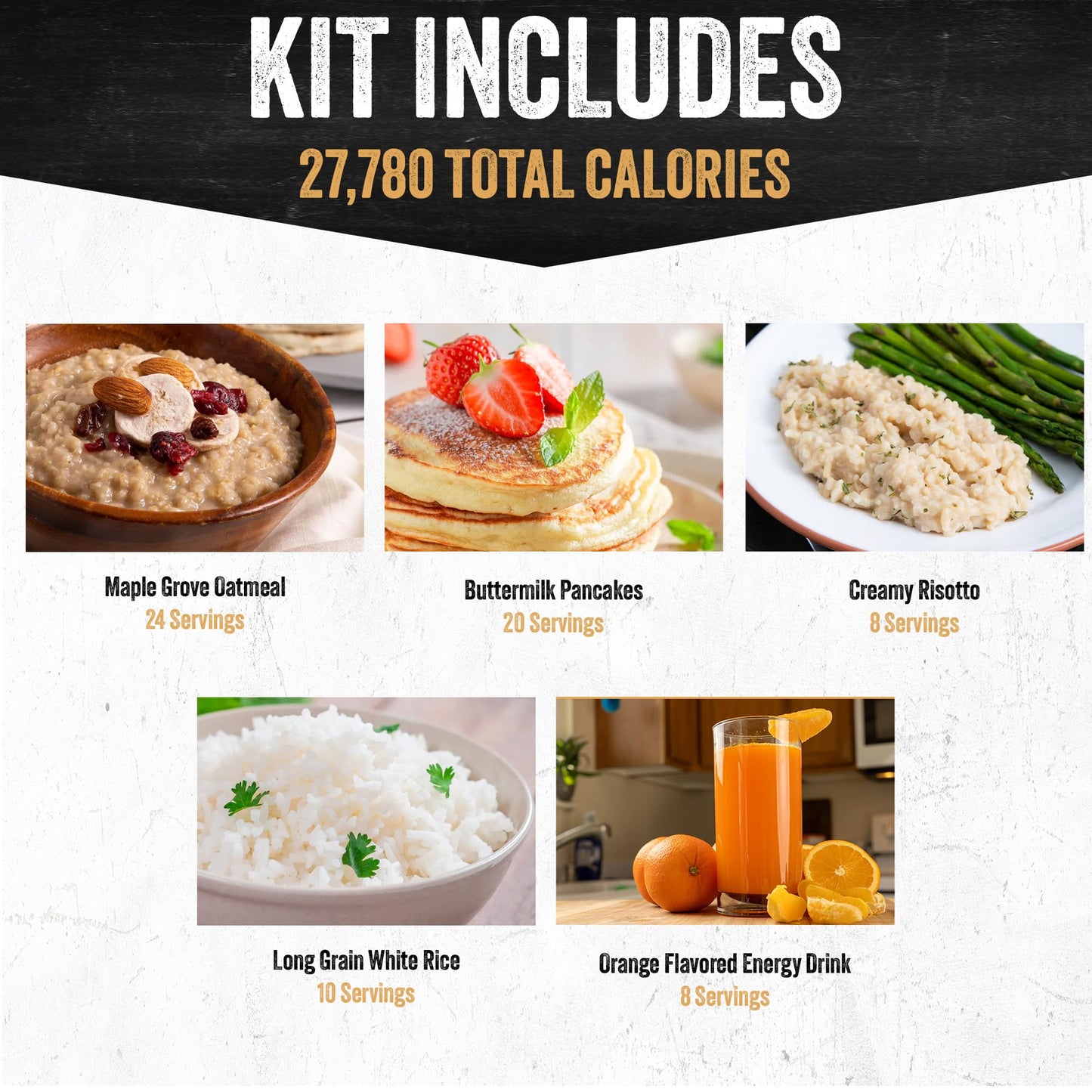 Ready Hour 72-Hour Emergency Food Kit Sample - Survival Meals Variety Pack for Disaster Prep, Freeze-Dried/Dehydrated Camping Food, Bug Out Bag MRE Alternative, Preparedness & Power Outage Supplies