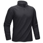 KEFITEVD Men's Quarter Zip Sweatshirt Thermal Fleece Pullover Black Size M