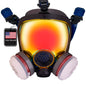 Parcil Distribution Gas Mask Survival Nuclear and Chemical Full Face Respirator - Organic Vapor & Particulate - CE Tested